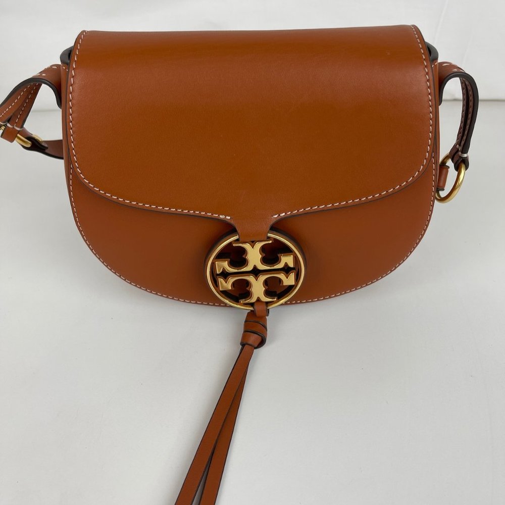 New Tory Burch Miller Leather Crossbody Bag